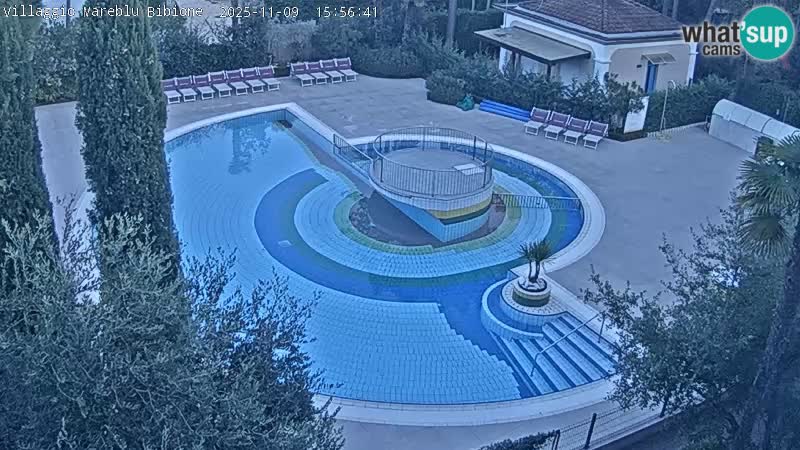 Villaggio Mare Blu piscine LIVE webcam Bibione Pineda – Italie