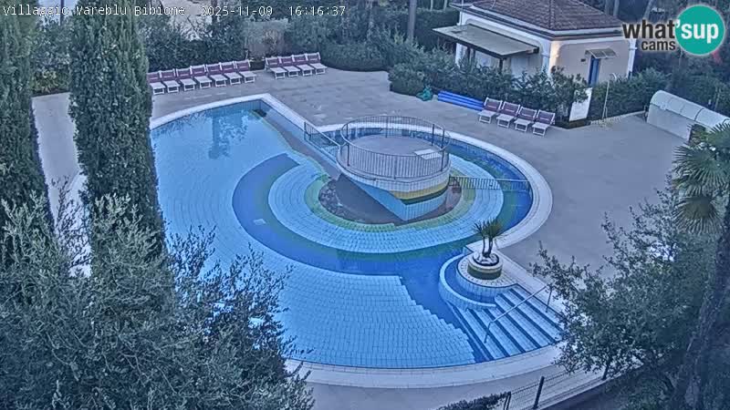 Villaggio Mare Blu piscine LIVE webcam Bibione Pineda – Italie