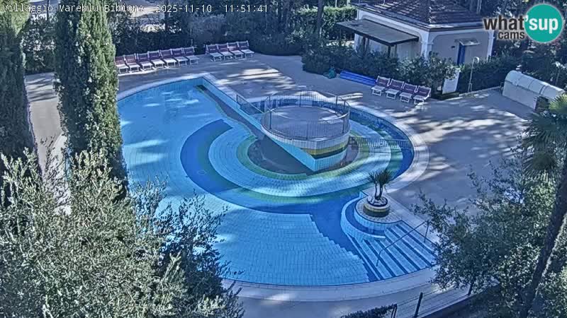 Villaggio Mare Blu piscine LIVE webcam Bibione Pineda – Italie
