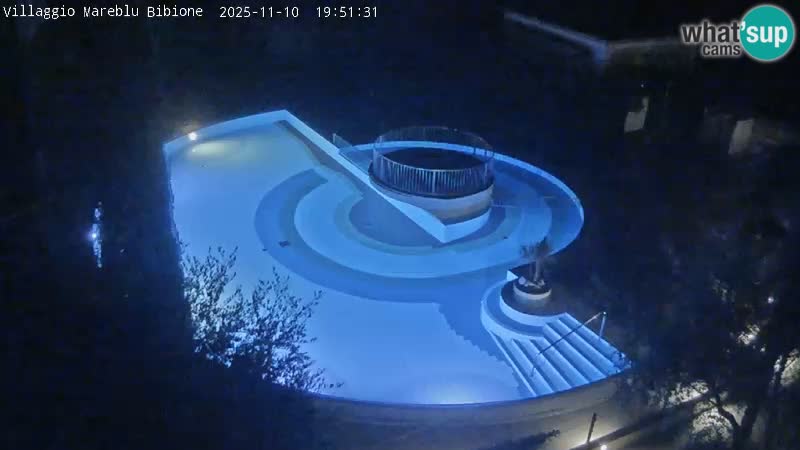 Villaggio Mare Blu bazen Spletna kamera V živo Bibione Pineda – Italija