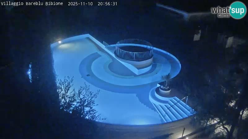 Villaggio Mare Blu bazen UŽIVO web kamera Bibione Pineda – Italija