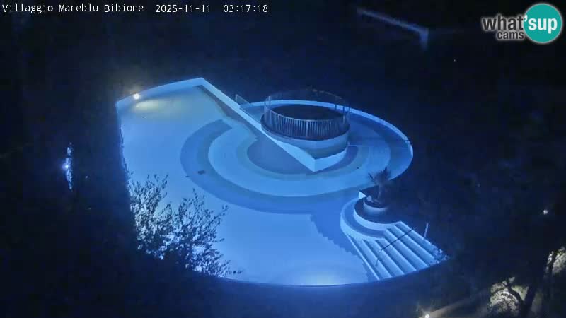Villaggio Mare Blu bazen UŽIVO web kamera Bibione Pineda – Italija