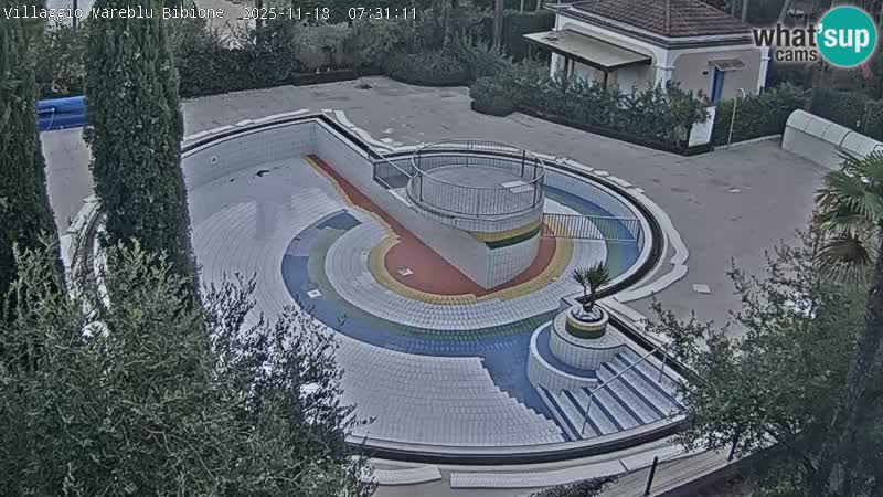 Villaggio Mare Blu pool LIVE webcam Bibione Pineda – Italy