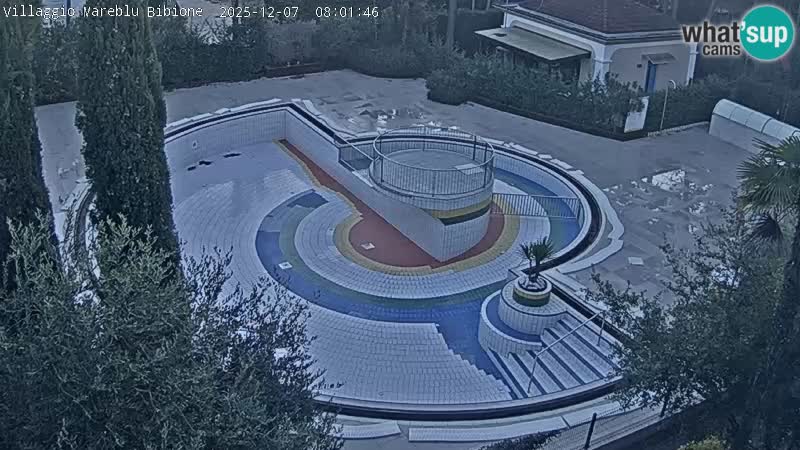 Villaggio Mare Blu bazen Spletna kamera V živo Bibione Pineda – Italija
