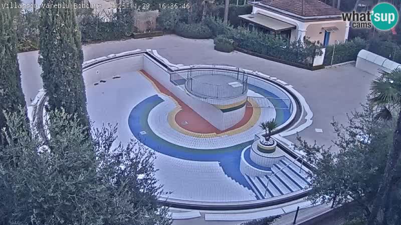 Villaggio Mare Blu bazen Spletna kamera V živo Bibione Pineda – Italija