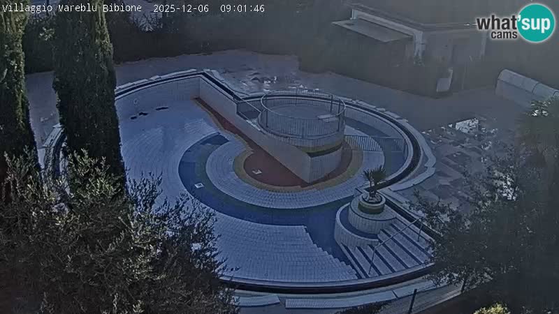 Villaggio Mare Blu bazen Spletna kamera V živo Bibione Pineda – Italija