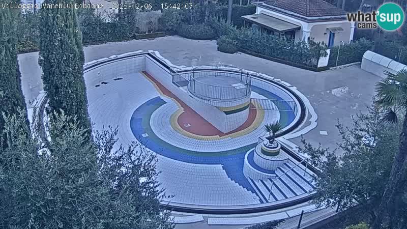 Piscina Villaggio Mare Blu webcam LIVE Bibione Pineda – Italia