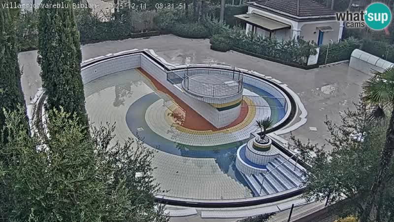 Villaggio Mare Blu piscine LIVE webcam Bibione Pineda – Italie