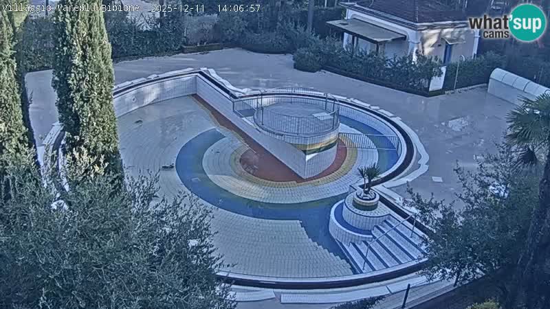 Villaggio Mare Blu piscine LIVE webcam Bibione Pineda – Italie