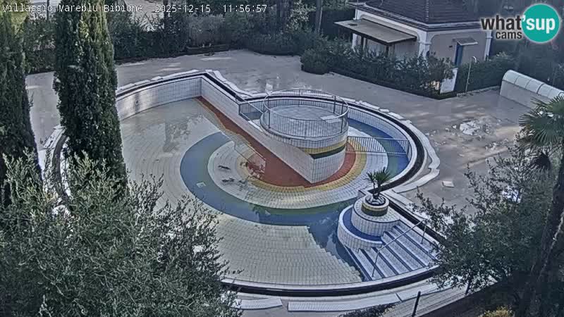 Villaggio Mare Blu bazen Spletna kamera V živo Bibione Pineda – Italija