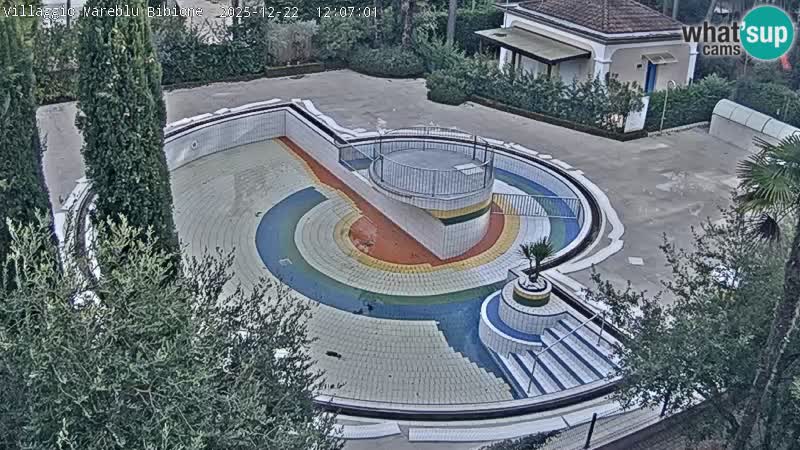 Villaggio Mare Blu piscine LIVE webcam Bibione Pineda – Italie