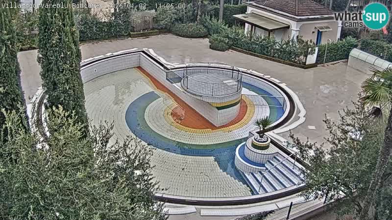 Piscina Villaggio Mare Blu webcam LIVE Bibione Pineda – Italia