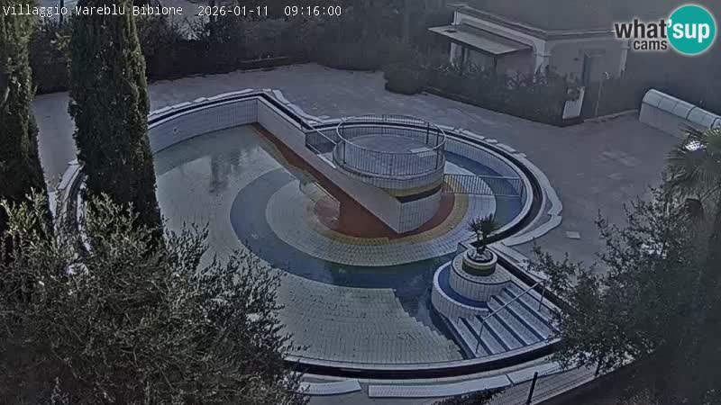 Villaggio Mare Blu bazen Spletna kamera V živo Bibione Pineda – Italija
