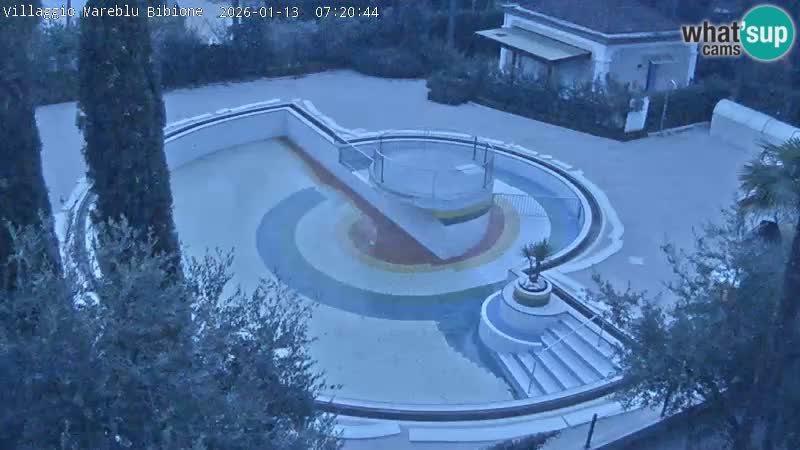 Villaggio Mare Blu bazen Spletna kamera V živo Bibione Pineda – Italija