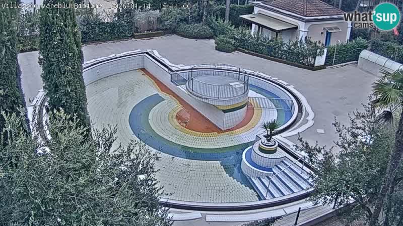 Villaggio Mare Blu piscine LIVE webcam Bibione Pineda – Italie