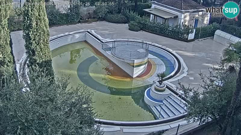 Villaggio Mare Blu piscine LIVE webcam Bibione Pineda – Italie