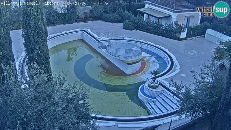 Villaggio Mare Blu piscine LIVE webcam Bibione Pineda – Italie