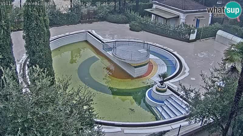 Piscina Villaggio Mare Blu EN VIVO webcam Bibione Pineda – Italia