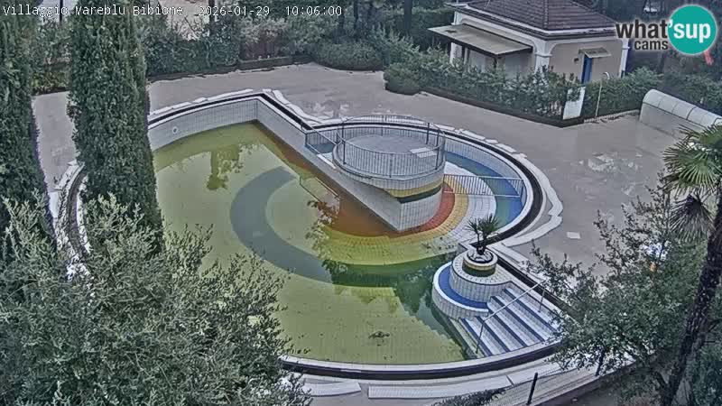 Piscina Villaggio Mare Blu webcam LIVE Bibione Pineda – Italia