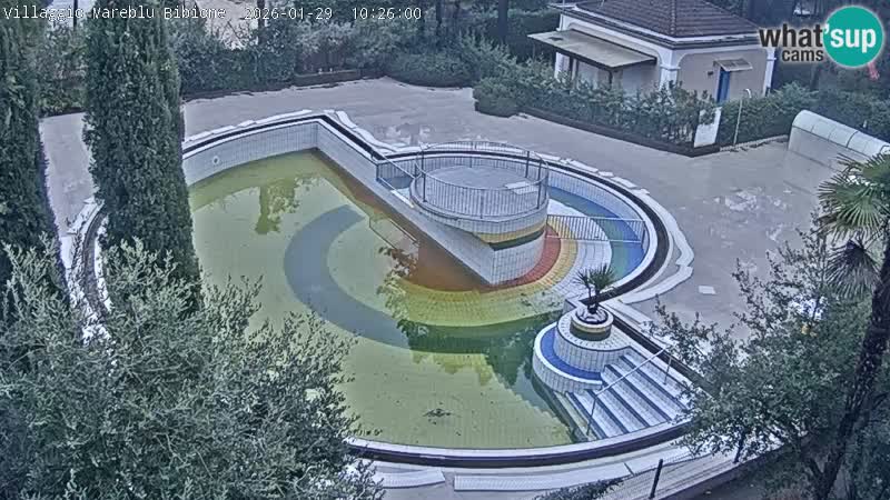 Villaggio Mare Blu pool LIVE webcam Bibione Pineda – Italy