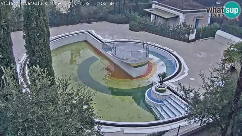 Villaggio Mare Blu bazen Spletna kamera V živo Bibione Pineda – Italija
