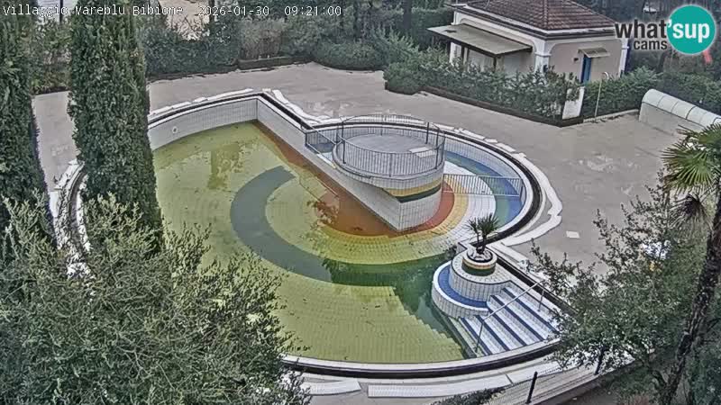Piscina Villaggio Mare Blu webcam LIVE Bibione Pineda – Italia