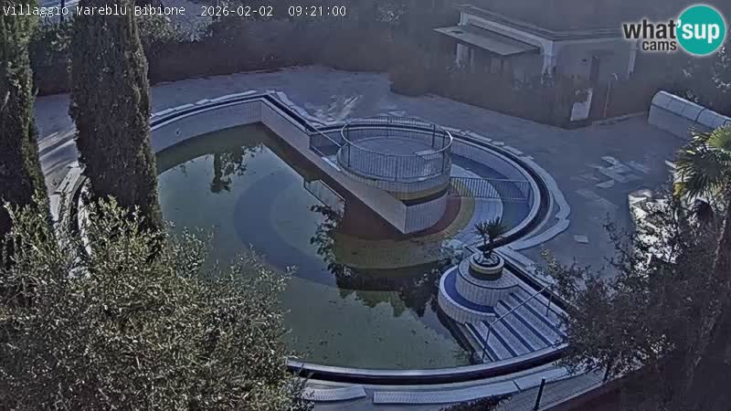 Villaggio Mare Blu bazen Spletna kamera V živo Bibione Pineda – Italija