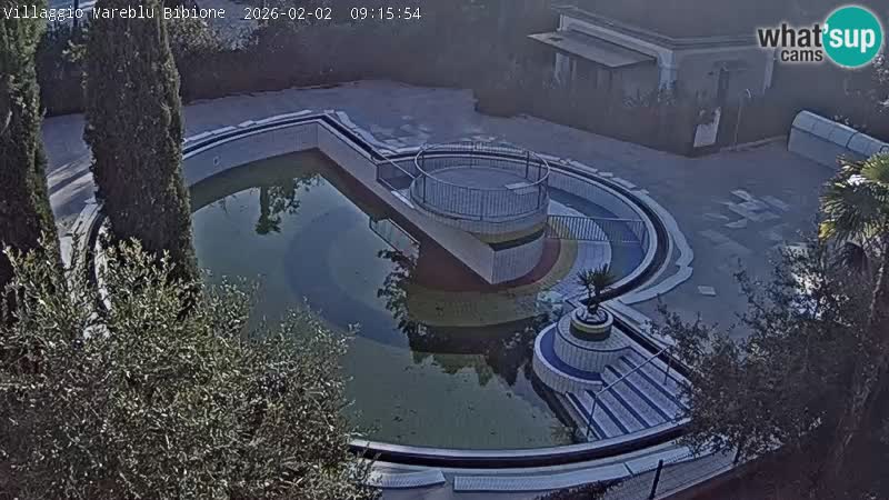 Villaggio Mare Blu bazen UŽIVO web kamera Bibione Pineda – Italija