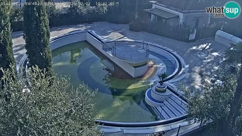 Villaggio Mare Blu bazen Spletna kamera V živo Bibione Pineda – Italija
