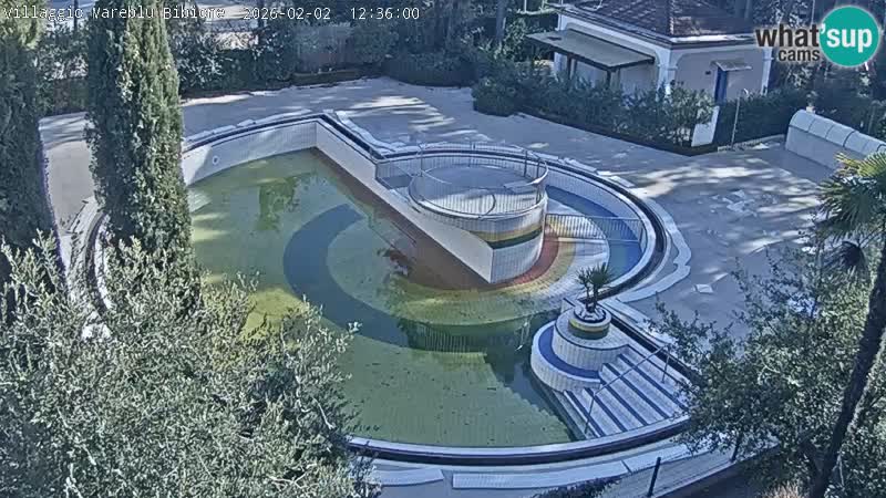 Piscina Villaggio Mare Blu webcam LIVE Bibione Pineda – Italia