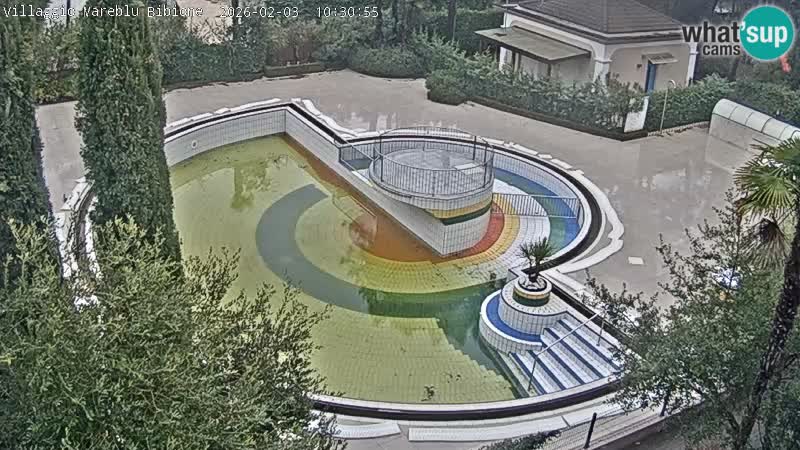 Villaggio Mare Blu pool LIVE webcam Bibione Pineda – Italy