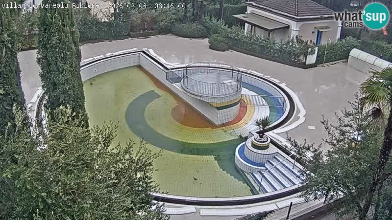Villaggio Mare Blu piscine LIVE webcam Bibione Pineda – Italie