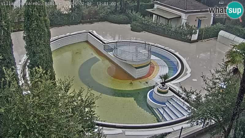 Villaggio Mare Blu piscine LIVE webcam Bibione Pineda – Italie