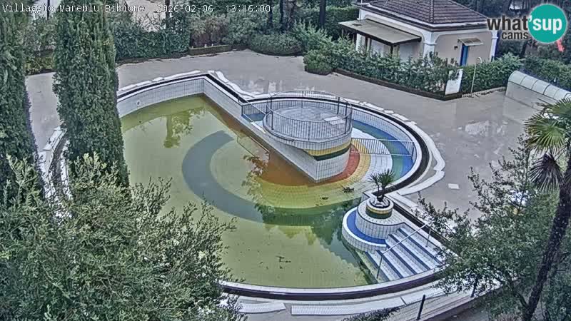 Villaggio Mare Blu bazen Spletna kamera V živo Bibione Pineda – Italija