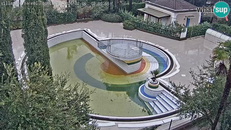 Villaggio Mare Blu piscine LIVE webcam Bibione Pineda – Italie
