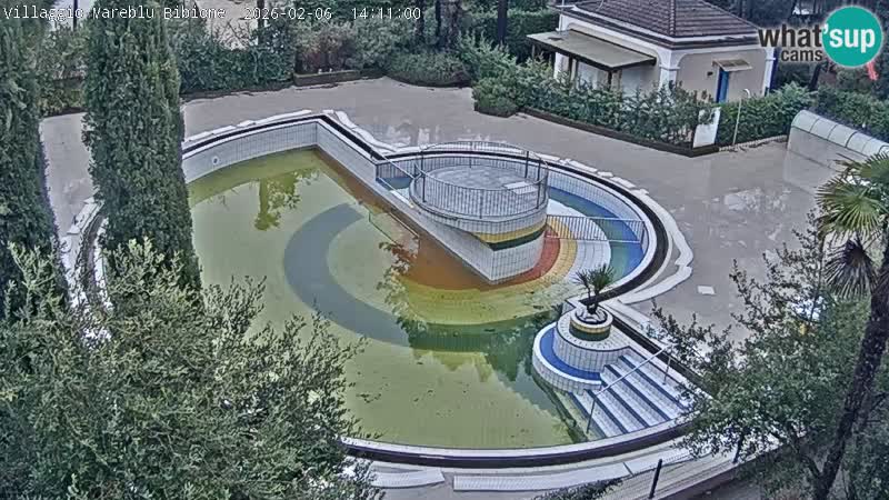 Villaggio Mare Blu piscine LIVE webcam Bibione Pineda – Italie