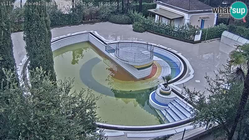 Villaggio Mare Blu piscine LIVE webcam Bibione Pineda – Italie