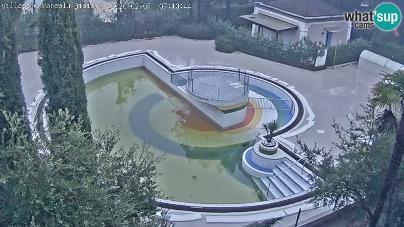 Piscina Villaggio Mare Blu EN VIVO webcam Bibione Pineda – Italia