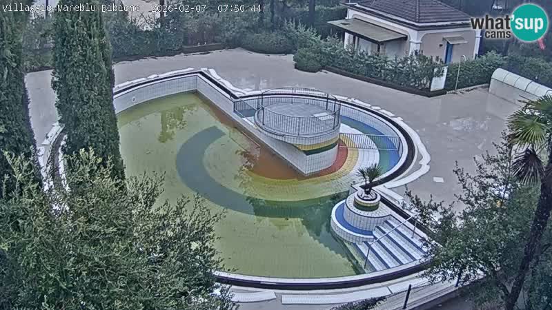 Piscina Villaggio Mare Blu EN VIVO webcam Bibione Pineda – Italia