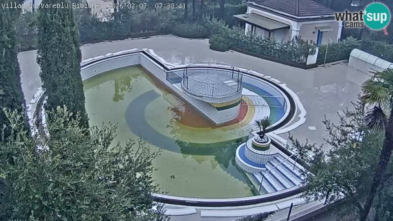 Villaggio Mare Blu piscine LIVE webcam Bibione Pineda – Italie