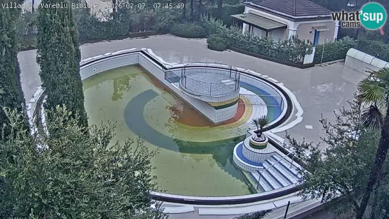 Piscina Villaggio Mare Blu EN VIVO webcam Bibione Pineda – Italia