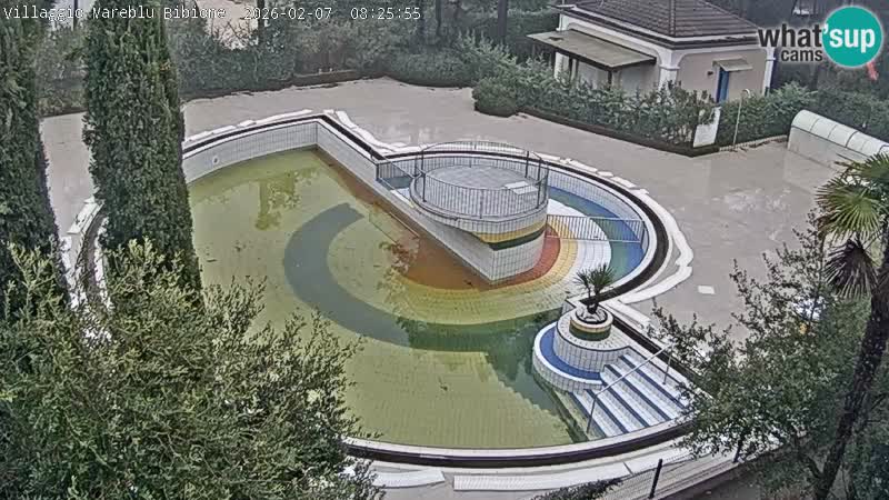 Villaggio Mare Blu piscine LIVE webcam Bibione Pineda – Italie