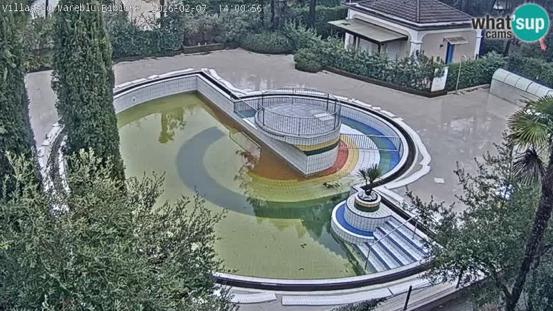 Villaggio Mare Blu pool LIVE webcam Bibione Pineda – Italy