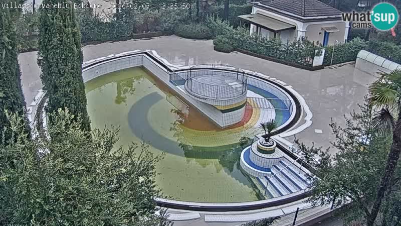 Villaggio Mare Blu piscine LIVE webcam Bibione Pineda – Italie