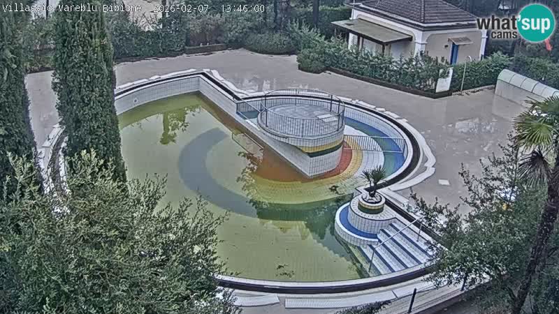 Villaggio Mare Blu piscine LIVE webcam Bibione Pineda – Italie