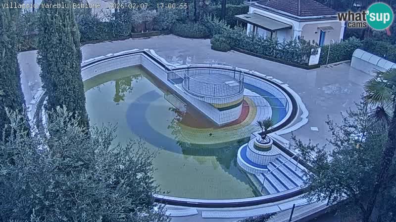 Piscina Villaggio Mare Blu webcam LIVE Bibione Pineda – Italia