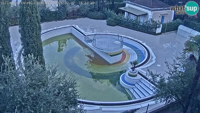 Villaggio Mare Blu bazen Spletna kamera V živo Bibione Pineda – Italija