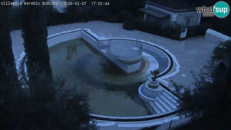Villaggio Mare Blu bazen Spletna kamera V živo Bibione Pineda – Italija