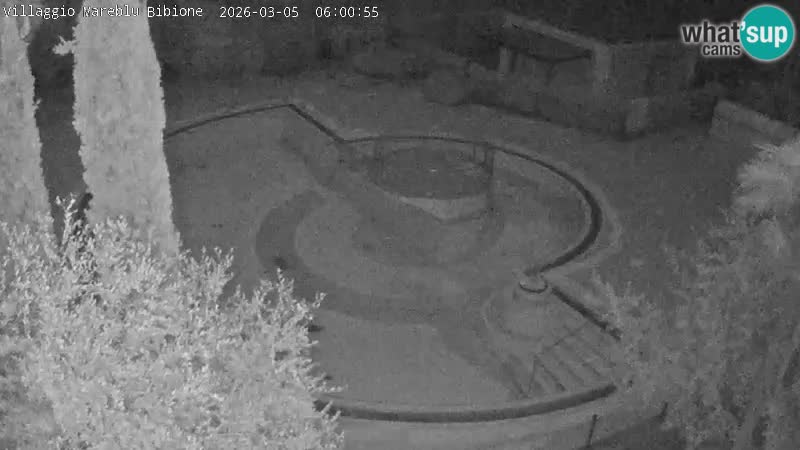Villaggio Mare Blu bazen UŽIVO web kamera Bibione Pineda – Italija