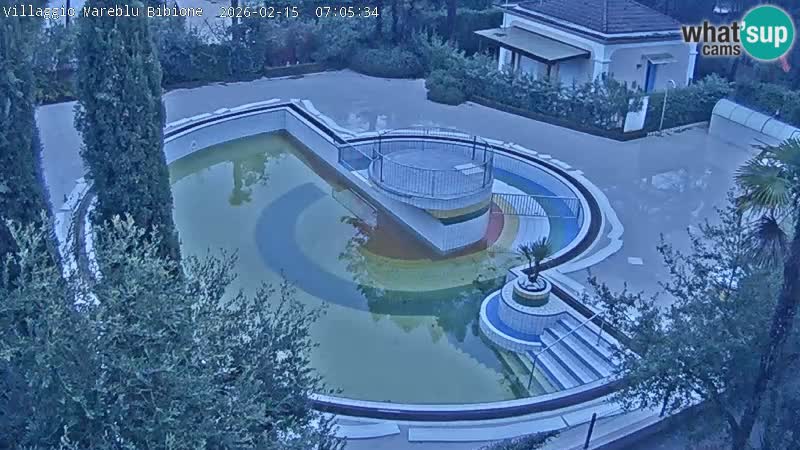 Villaggio Mare Blu bazen Spletna kamera V živo Bibione Pineda – Italija
